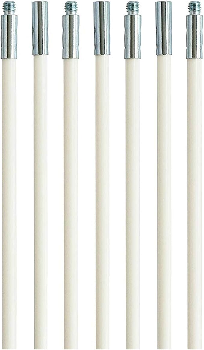 Dryer Vent Cleaner Kit: Dryer Vent Cleaning Rods as Accessories, Only Rods Not Including Brush Head, Extends To Your Require Size (14). (4 pack)