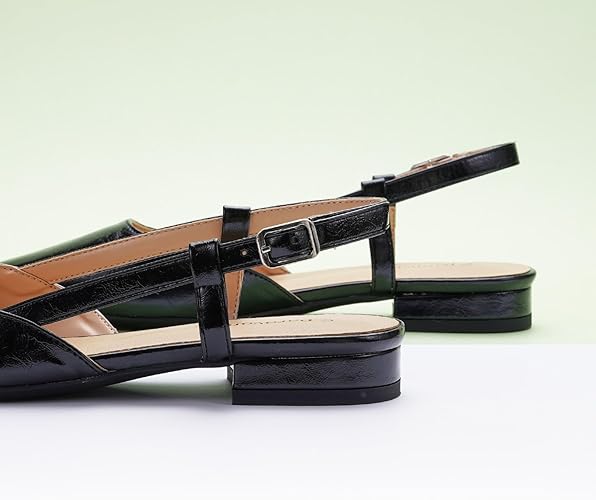 C.Paravano Women's Slingback Flats Pointed Toe Slingback Flats for Women.