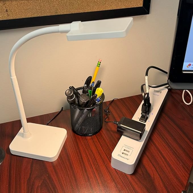 MaxLite, APS-6/USB/SMTR, Smart Advanced Power Strip, 4 AC Outlets, 2 USB Ports, 245 Joules of Surge Protection, App Controlled, Google & Alexa Compatible