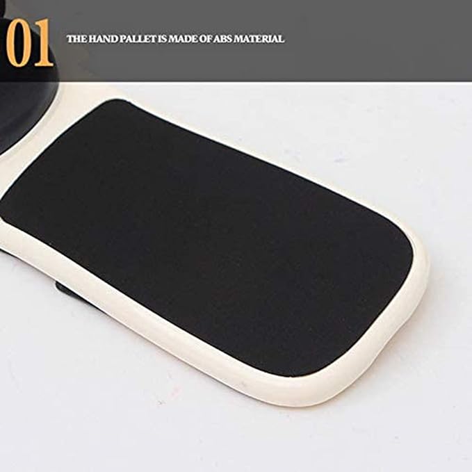 Chair Armrest Mouse Pad Arm Wrist Rest Mosue Pad Ergonomic Hand Shoulder Support Pads,White