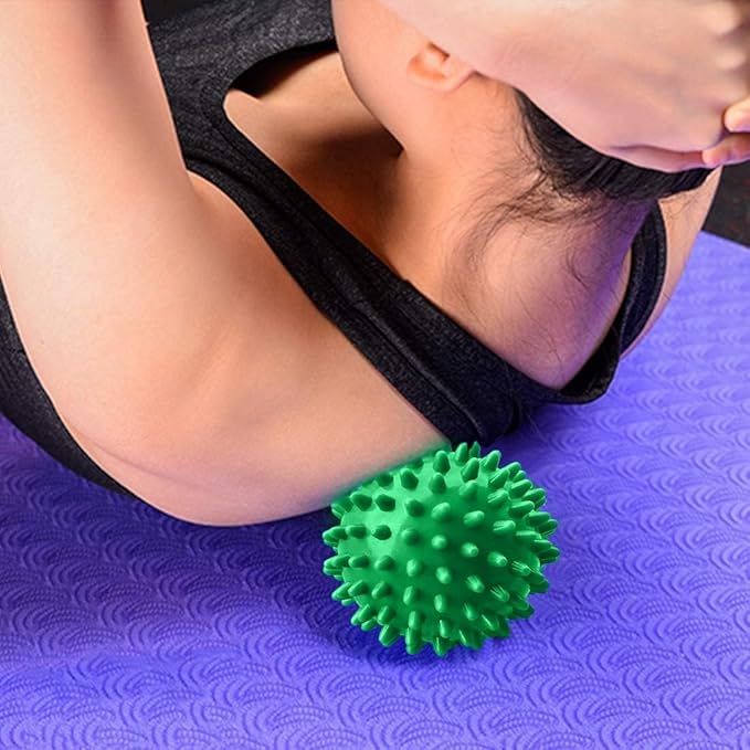 Massage Ball - Spiky for Deep Tissue Back Massage, Foot Massager, Plantar Fasciitis All Over Body Deep Tissue Muscle Therapy - Your Compact Muscle Roller