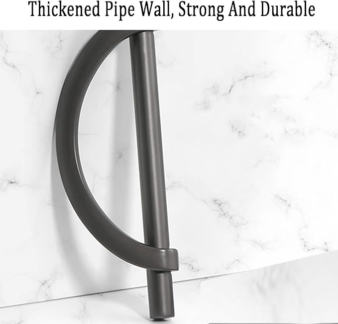 Sliding Door Handle,Semicircular Push Pull Door Handles,Drawer Handles,Suitable for Bedrooms,Bathrooms,Garages,Shopping Malls,Zinc Alloy(Gold,154x128mm)