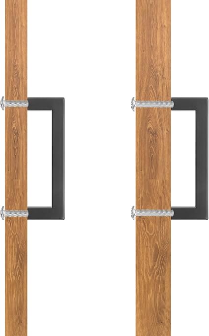 uxcell 5 Pack Square Bar Drawer Handles, 4 Inch Hole Center Modern Drawer Pulls Kitchen Cabinets Pull Stainless Steel Slim Cupboard Pulls, Matte Black