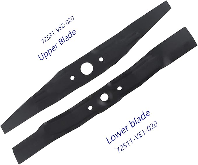 Wadoy 72511-VE1-020 72531-VE2-020 Lawn Mower Blade Kit, HRR216K9VKAA, HRR216K2 PDAA, HRR216K2 SDAA Mower 21" MicroCut Twin Blade Set HRX217 HRR216