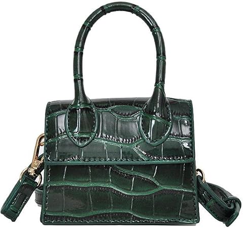 MMKJHNBHQ Women's Mini Handbag Messenger Bag Crocodile Pattern Shoulder Bag