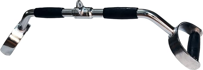 LAT Pull Down Bar Press Down Bar Cable Machine Accessory Multi Gym Solid Steel Tricep V-Bar Accessory