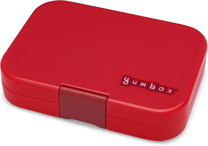 Yumbox Panino Leakproof Bento Lunch Box Container for Kids Adults (Wow Red Dino), Sandwich-friendly lunch box for kids, Easy Open Latch, Lightweight, Compact