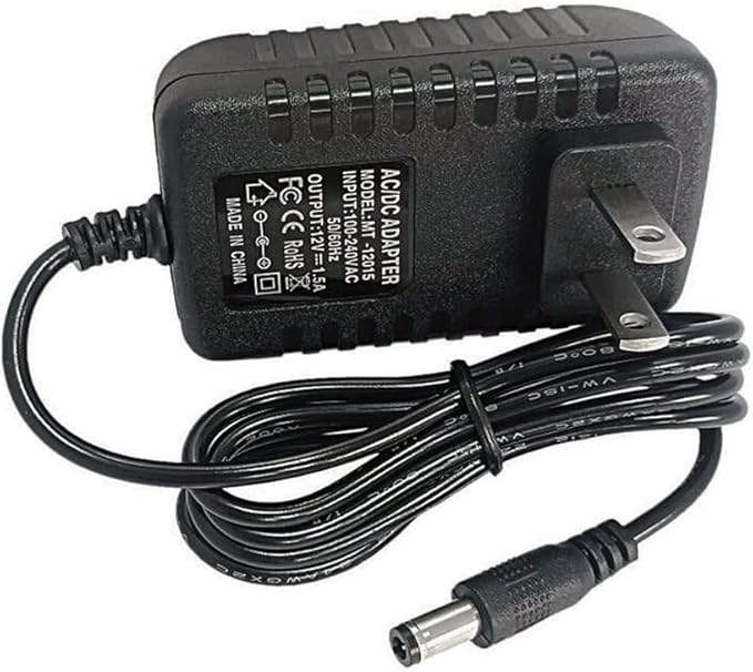 DC 12V 1.5A 1500mA Power Supply Adapter 100-240V AC to DC 12Volt Transformers Switching Power Supply 5.5mm x 2.52.1mm DC Plug for 12V led Strip Light CCTV Camera,12 Volt 1.5Amp ACDC Adapter