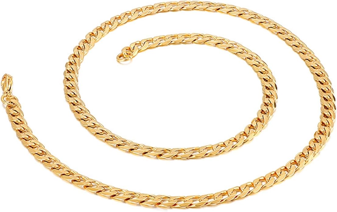 Metal Bracelets for Men Gold, Chain Bracelets Personality Fashion Stainless Steel Mens Bracelet Vintage