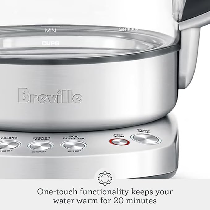Breville BKE830XL IQ Kettle Pure Water Heater, 57 oz, Brushed Stainless Steel