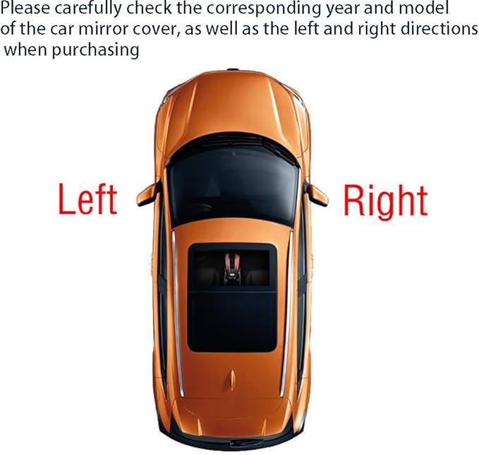 Left Driver Side Direct Mirror Cap Cover Replacement Compatible With Mazda 3 Mazda 6 2003-2009 Rearview Mirror Lower Base Trim Base Cover (Carbon fiber pattern left)