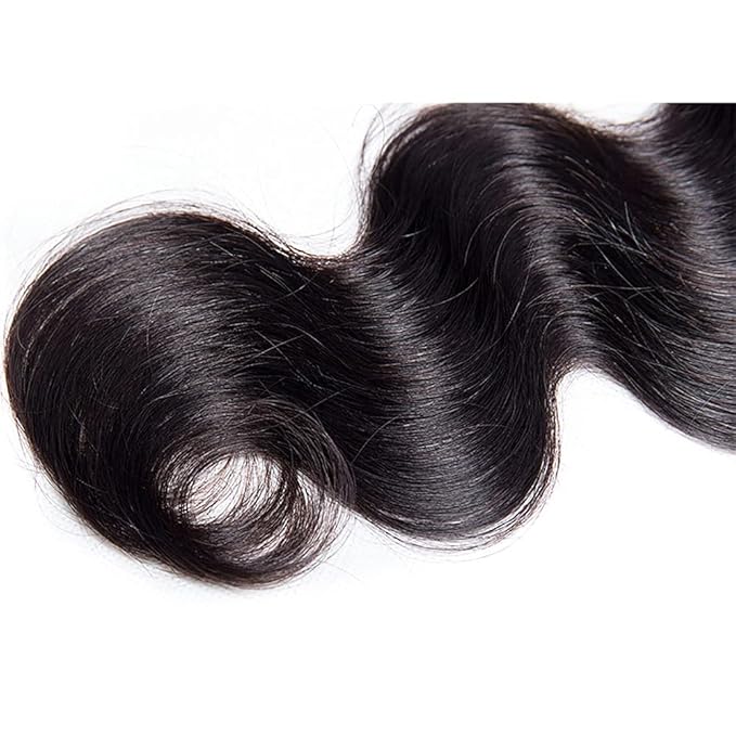 Color #1B Human Hair Bundles Natural Black Body Wave Bundles Grade 8A Peruvian Virgin Human Hair Single Bundle 18 Inch #1B Bundles Human Hair Natural Color Body Wave Bundles 300g