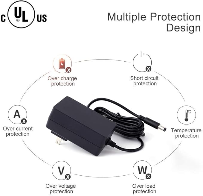 UL Listed Maxson 15V 2A Power Supply Charger (Input AC 100V-240V, Output DC 15 Volt 2 Amp 30 Watt) Adapter Switching Transformer Converter DC 5.5mm x 2.1mm 5.5mm x 2.5mm Universal
