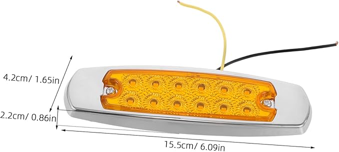 Led Trailer Turn Signals Stylish Electroplating Multi-functional for Trucks Cars