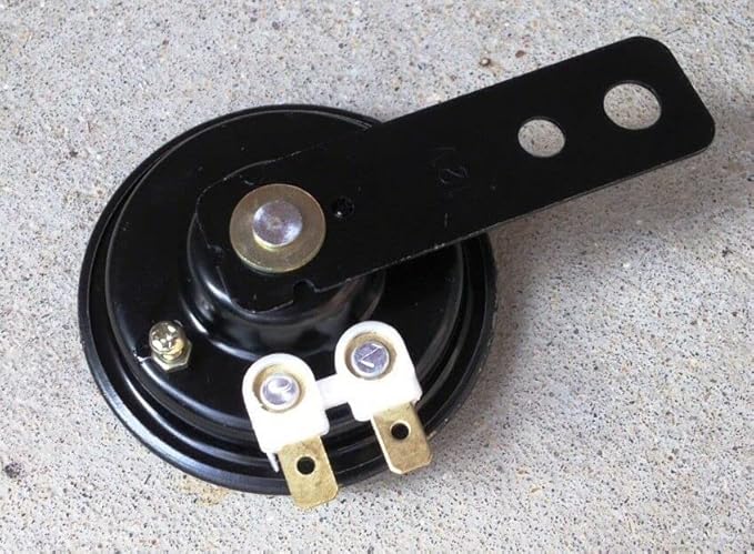 Replacement for Horn Mini But Loud 12 Volt 110db for Car Metal Disc Horn wMetal Mounting Brkt