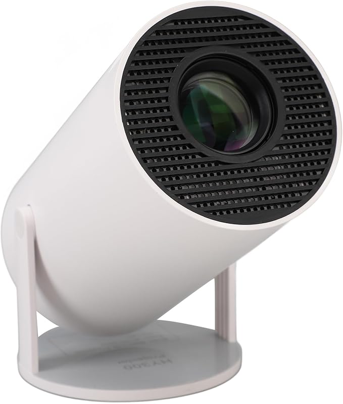 HY300 Mini Projector with WiFi Bluetooth, BT5.2 Projector Support 4K 1080P, 2.4G 5G WiFi 6, 270 Rotatable, Auto Keystone Correction, Home Video Proyector, for Android 11 (US)