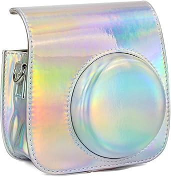 Aurora Oil Paint Full Body Camera PU Leather Case Bag with Strap for FUJIFILM for mini 9 mini 8 mini 8