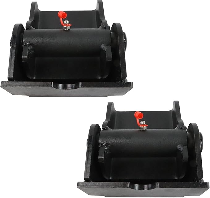 Pair(2) Dump Trailer Hinges - Heavy Duty Dump Trailer Hinges Grease Fitting Weld On Solid Steel Compatible with Dump TrucksDump Trailers