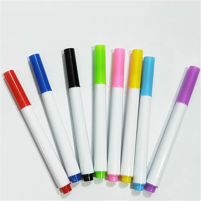 40Pcs Erasable Whiteboard Markers Quick Drying Water Base Marker Pen for Whiteboard Chalkboard Bulletin Board, 1MM Tip