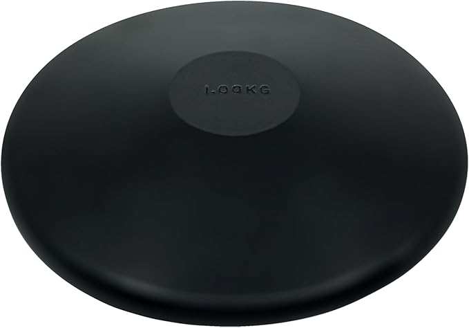 Champion Sports Rubber Practice Discus, 1.0 kg , Black