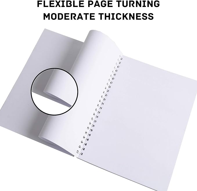 CONDA 9"x12" Sketch Book, 100 Sheets (68 lb100gsm), Spiral Bound Artist Sketch Pad, Durable Acid Free Drawing Paper for Drawing Painting, Starry Sky
