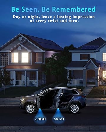 Car Door Lights Logo Projector Puddle Lights Compatible with Nissan Altima Maxima Armada Pathfinder Titan Quest Terra Series Accessories, No Fade 4K-HD Car Welcome Lights(4 Pack)