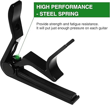 Guitar Capo, 6-String Acoustic Electric Guitar Capo,Capo for acoustic guitar(Black)