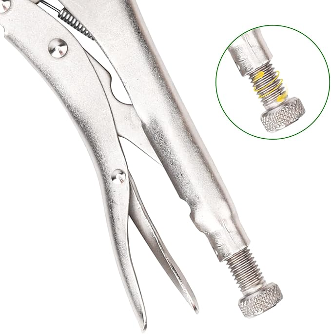 3 Pack 18 Inch C Clamp Locking Pliers with Swivel Pads, C-Clamp Face, Heavy Duty C Clamp Locking Pliers, Adjustable Vise Grip C Clamps for Woodworking and Home Improvement
