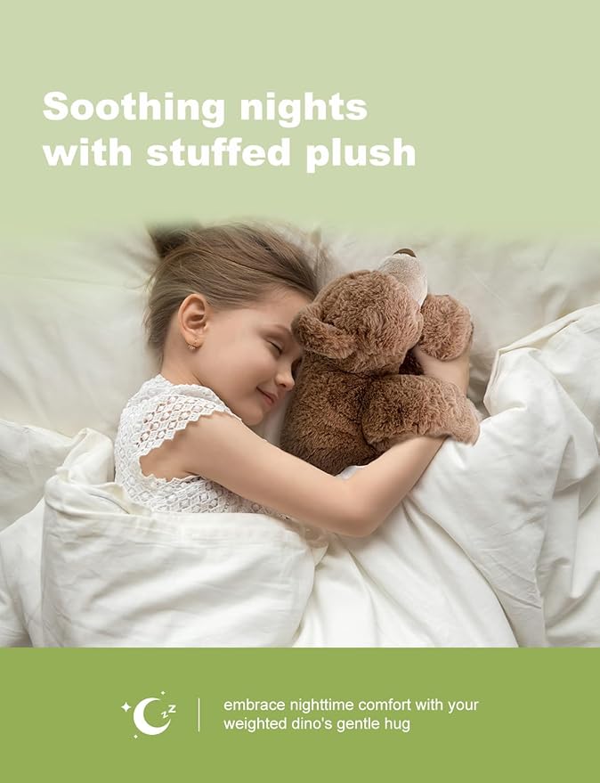 Weighted Plush Stuffed Animals,Microwavable Brown Bear Heated Stuffed Animal Heating Pads for Adults Kids, Plush for Stress Relief for Boys Girls Birthday Parties Supplies Favor Stocking Stuffers