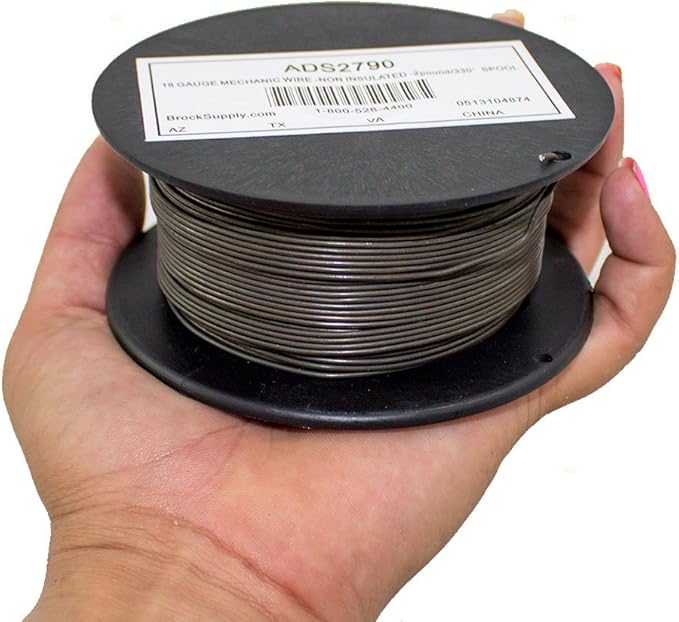 2 lb 330' Spool 18 Gauge Annealed Mechanics Hanging Wire for Automotive Shop Repair Garage Crafts Home Art