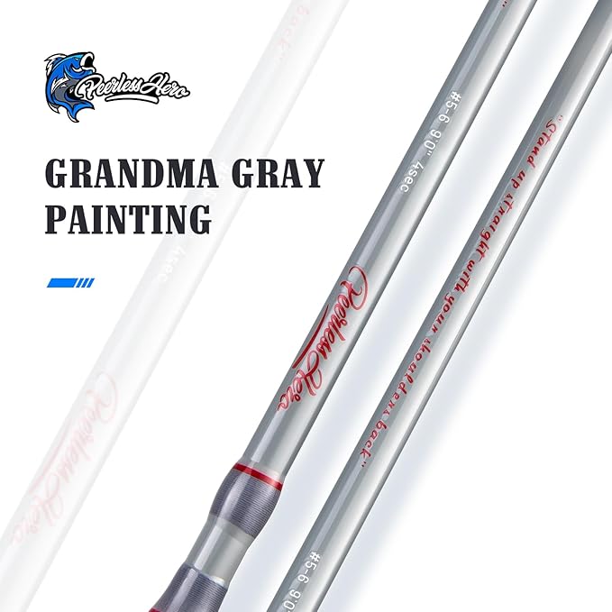 Fly Fishing Rod 4-Piece 8 Feet with IM6 Carbon Blank, Hard Chromed Guides, A Cork Grip