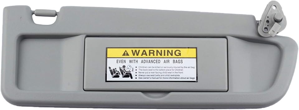 Dasbecan Clear Gray Right Passenger Side Sun Visor Compatible with Honda Civic 2006-2011 Replaces 83230-SNA-A01ZC
