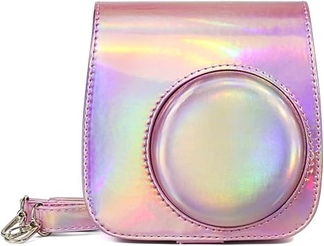 Aurora Oil Paint Full Body Camera PU Leather Case Bag with Strap for FUJIFILM for mini 9 mini 8 mini 8