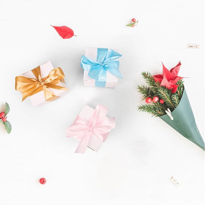 Calenzana 3x3x3 Inches Small Gift Box with lids, 100 Pack White Gift Boxes Bridesmaid Proposal Box for Candy Crafting Wedding Party Favor Birthday Gift Boxes