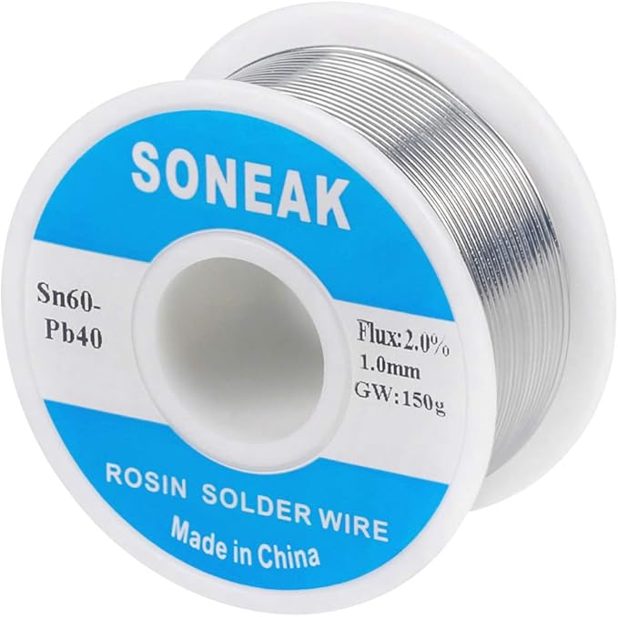 6040 Tin Lead Solder With Rosin Core For Electrical Soldering 1.0mm 150g