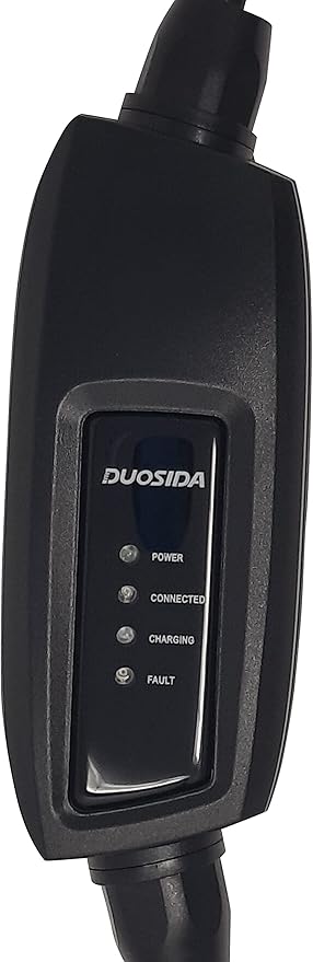 Duosida Level 12 EV Charger(120-240V,16A,25ft) Portable EVSE Home Electric Vehicle Charging Station Universal