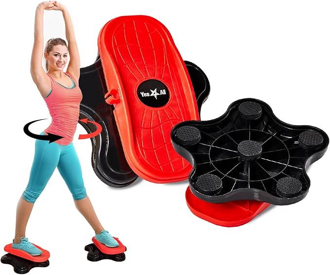 Yes4All Ab Twister Board, 15 inch XXL, Waist Twisting Disc,Twisting Stepper for Aerobic Exercise, Full Body Toning Workout, Noise-Free, 2pcs in a Box