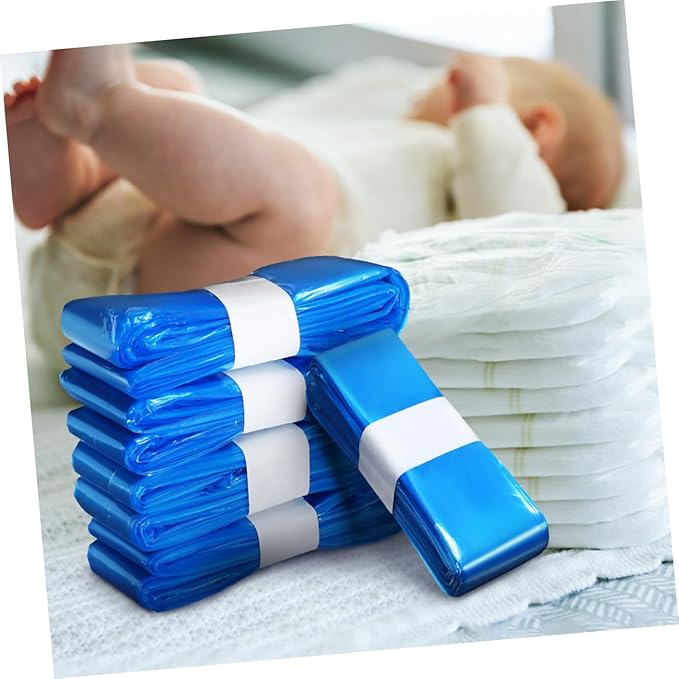 Small Garbage Bags for Diaper Pail 10 Pack Odor Proof Reusable Liners Leak Proof Diaper Disposal Bags Easy to Use