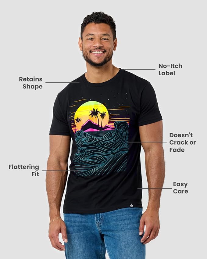 INTO THE AM Cool Graphic T-Shirts for Men S - 4XL Premium Quality Unique Graphic Art Tees 's Choice