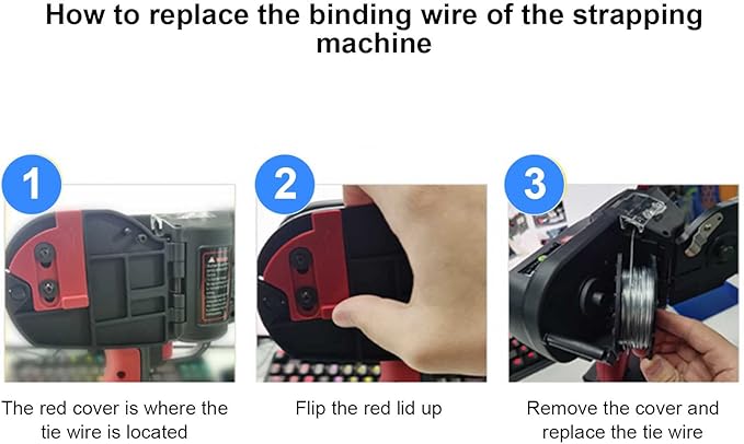 4pcs Wire Tie Wire 110m Length 0.8mm Diameter Steel Tie Wire Rolls Tying Wire for Automatic Tying Machine Tie Wire Coil