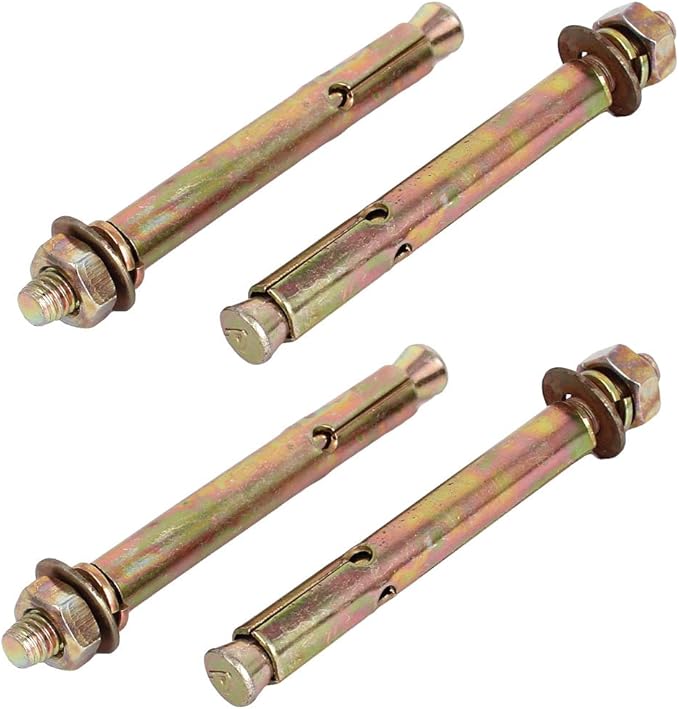 uxcell Stainless Steel Sleeve Expansion Screws Bolts M8x100mm 4 Pcs