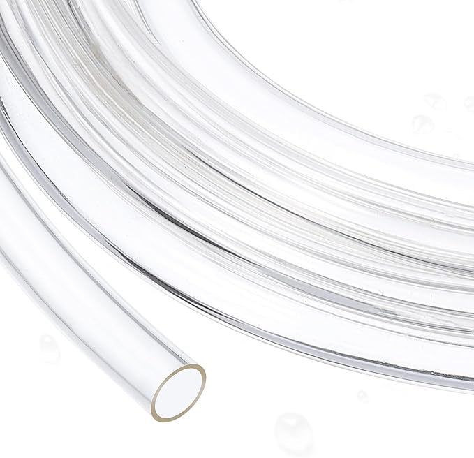 uxcell PVC Tubing, 30mm ID x 36mm OD - 6 Feet Long Clear Vinyl Water Pipe, Lightweight Plastic Flexible Water Pipe for Aquaponics, Air Hose, Irrigation