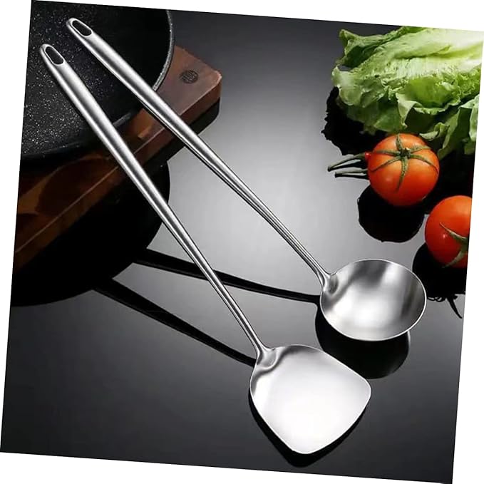 Stainless Steel Wok Cooking Utensil 304 Grade Spatula for Home Restaurant Use