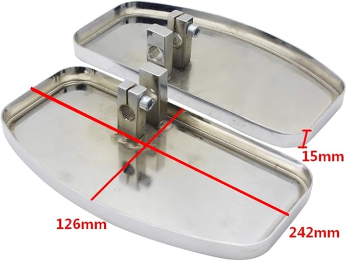 Kawasaki Vulcan 400 800 900 VN400 VN800 VN900 Cruiser Motorcycle Black Metal Rider Floorboards Foot Pegs