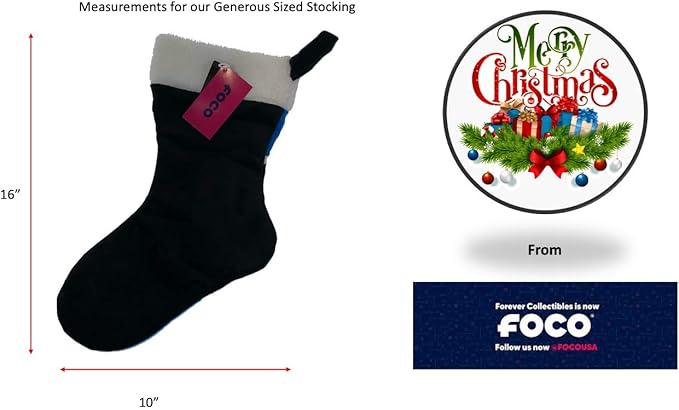 FOCO NFL Christmas Stocking - Plush Limited Edition Holiday Stocking - Represent The NFC East and Show Your Team Spirit with Officially Licensed Football Fan Decorations