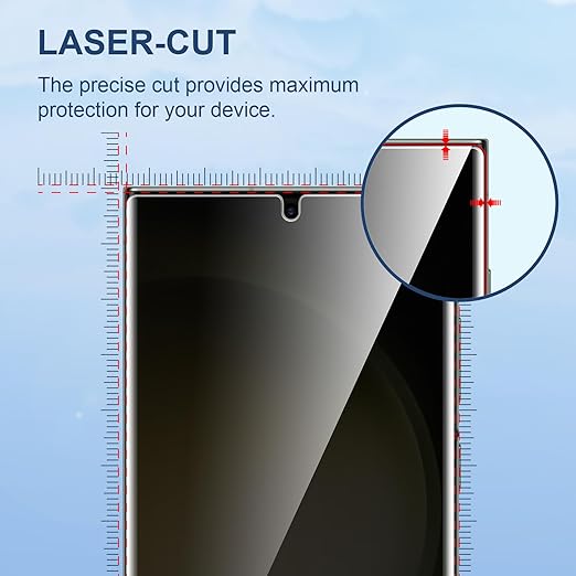 2-Pack Privacy Screen Protector for Samsung Galaxy S23 Ultra – HD, Ultra-Thin, Anti-Scratch, Full Coverage, Case-Friendly (Not Glass)