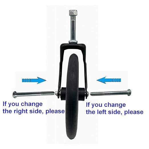 Wheelchair Accessories Caster Assembly with Steel Front Fork,Suitable for Installing 8 Inch Solid Casters.Widely Used in Most Manual Wheelchairs Black(1 Ea)