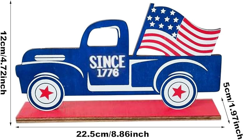Patriotic Decor Independence Day Hanging Ornaments Wine Rack Decoration (A, One Size)