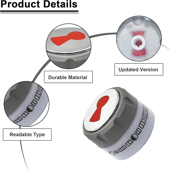 Upgraded 91538 Lighted Control Knobs Compatible with Weber Summit 400600 Grills Manufactured 2012 Years and Later, Fit for E-470670 S-460470660670 etc., 2 Pack