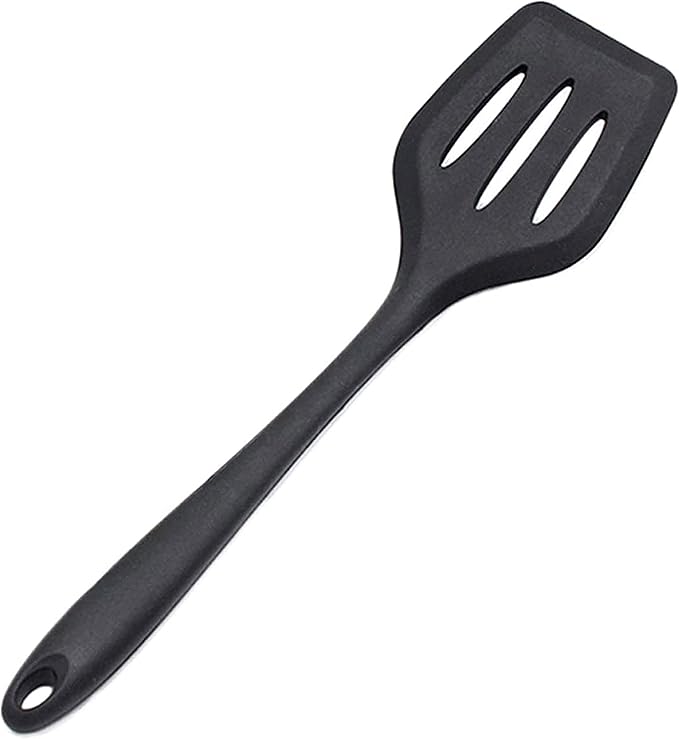 1 Silicone Turner Slotted Heat Resistant Kitchen Non Stick Utensil Spatula 12"